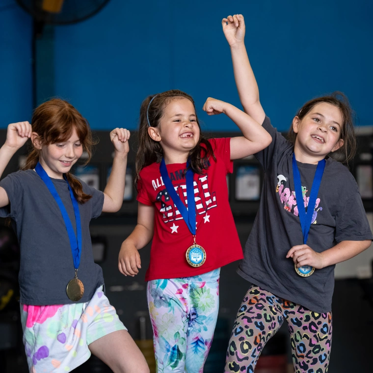 kids with medals